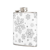 白い上の銀色の雪 フラスク (左)