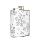 白い上の銀色の雪 フラスク (右)