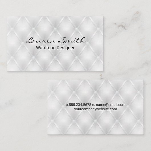 白い上塗り背景 名刺 (正面/裏面)