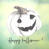 白い不気味かぼちゃ |ハッピーハローウィン ウィンドウサイン (シート3)