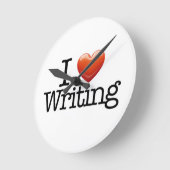 白い丸書い時計が好き ラウンド壁時計 (傾斜)