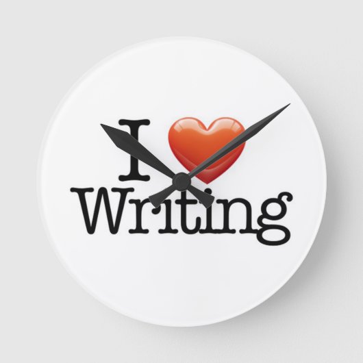 白い丸書い時計が好き ラウンド壁時計 (正面)