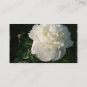 白い二重シャクヤクの名刺 名刺 (裏面)