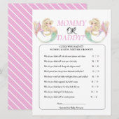 白い人魚のママになる人。ママ or パパ 招待状 (正面/裏面)