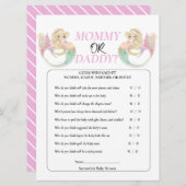 白い人魚のママに なる人。ママ or パパ 招待状 (正面/裏面)