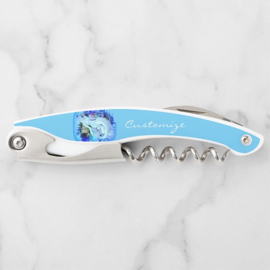 白い人魚の座っているサンダー_コーブ ソムリエナイフ (正面)