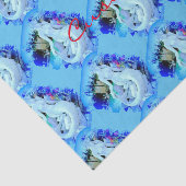 白い人魚の座っているサンダー_コーブ 薄葉紙 (詳細)