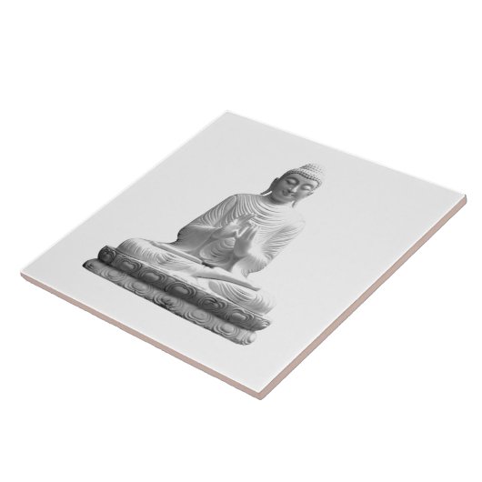 白い仏像 タイル (側面)