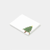 白い付箋のクリスマスツリー ポストイット (アングル)