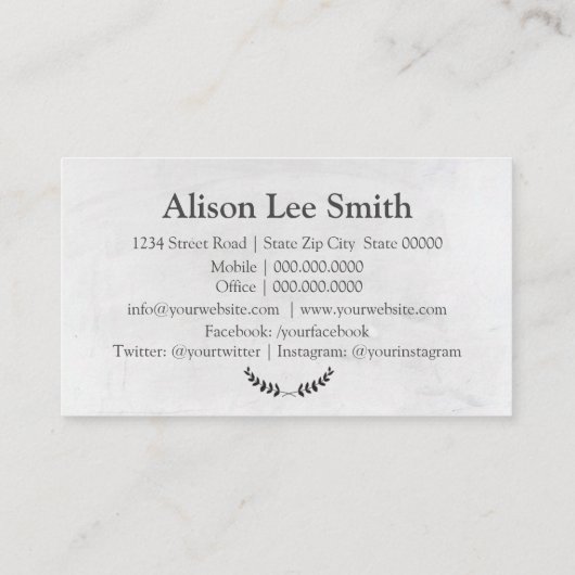 白い会うため 名刺 (裏面)