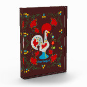 白い伝統的バーセロスの雄鶏 フォトブロック (左)