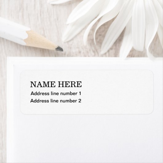 白い住所 シール (インサイチュ)