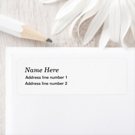 白い住所 シール (インサイチュ)