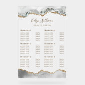 白い価格リスト アクリルサイン (正面)