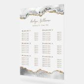 白い価格リスト アクリルサイン (傾斜)