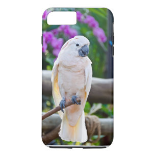 白い傘のオウム iPhone 8 PLUS/7 PLUSケース