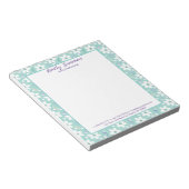 白い優しい花 ノートパッド (アングル)