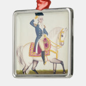 白い充電器のワシントン州、c.1835概要 メタルオーナメント (左)