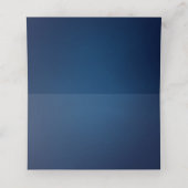 白い光の弦の光が青 プレイスカード (内部開封)