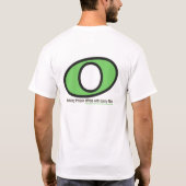 白い全ノートの人 Tシャツ (裏面)