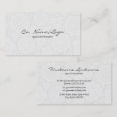 白い円と星のパタエレガントーン 名刺 (正面/裏面)