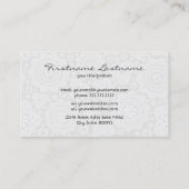 白い円と星のパタエレガントーン 名刺 (裏面)