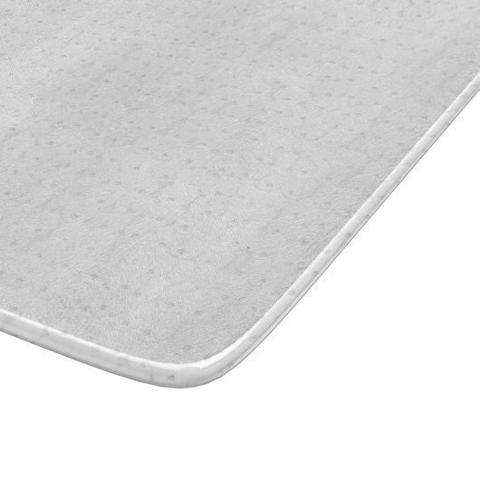 白い円のスパンコールの輝きの光沢があるきらめくのグリッター カッティングボード (角)