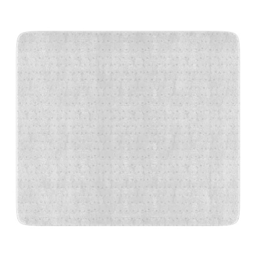 白い円のスパンコールの輝きの光沢があるきらめくのグリッター カッティングボード (正面)