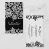 白い円パターン 名刺 (正面/裏面)