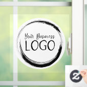 白い円形にカスタムロゴ ウィンドウサイン (ホーム)