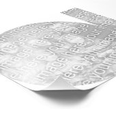 白い円形フレームの写真 フォトプリント            (角)