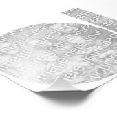 白い円形フレームの写真 フォトプリント            (角)