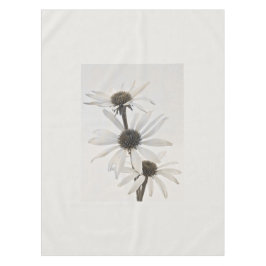 白い円錐形の花3つ テーブルクロス