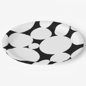 白い円 ペーパープレート (アングル)