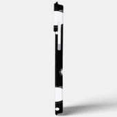 白い円、黒のバックラウンドiPhone / iPadケース Case-Mate iPhoneケース (裏面 / 左)