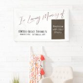 白い写真のバラ金ゴールドの愛情の宇宙 横断幕 (インサイチュ)