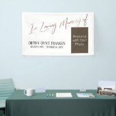 白い写真のバラ金ゴールドの愛情の宇宙 横断幕 (トレードショー)