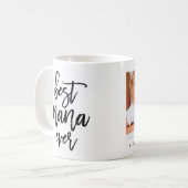 白い写真の最も最高のなナナの手書きの原稿 コーヒーマグカップ (正面左)