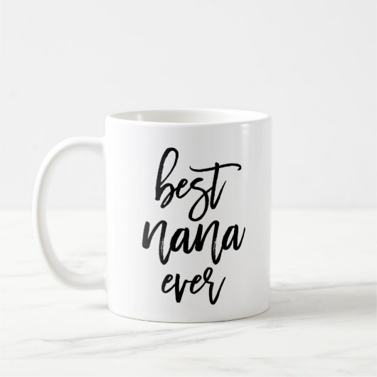 白い写真の最も最高のなナナの手書きの原稿 コーヒーマグカップ (左)