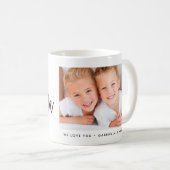 白い写真の最も最高のな祖母の手書きの原稿 コーヒーマグカップ (正面右)