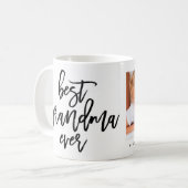 白い写真の最も最高のな祖母の手書きの原稿 コーヒーマグカップ (正面左)