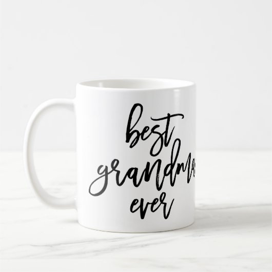 白い写真の最も最高のな祖母の手書きの原稿 コーヒーマグカップ (左)