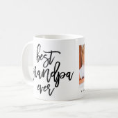 白い写真の最も最高のな祖父の手書きの原稿 コーヒーマグカップ (正面左)