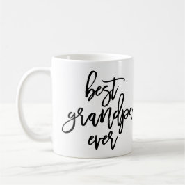 白い写真の最も最高のな祖父の手書きの原稿 コーヒーマグカップ