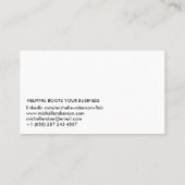 白い写真をきれいにし、コードして下さい 名刺 (裏面)