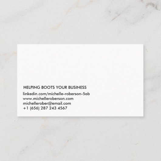 白い写真をきれいにし、コードして下さい 名刺 (裏面)