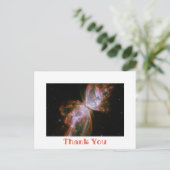 白い写真縁どありがとう ポストカード (スタンド正面)