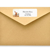 白い写真 ウェディング スクリプト 返送先住所 ラベル