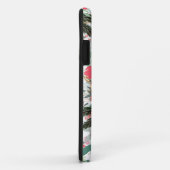 白い冬のフローラエレガントと金ゴールドのグリッター点 Case-Mate iPhoneケース (裏面/右)