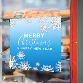 白い冬の折り紙雪メリークリスマス ウィンドウサイン